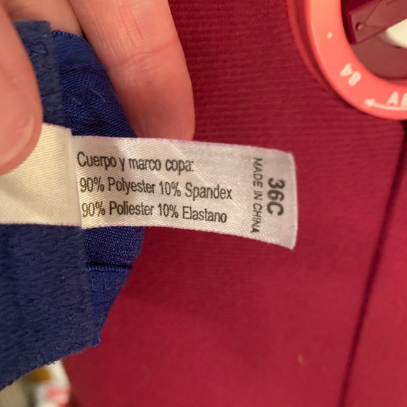 Mamia Blue Jacquard Bra NWOT - Picture 5 of 11